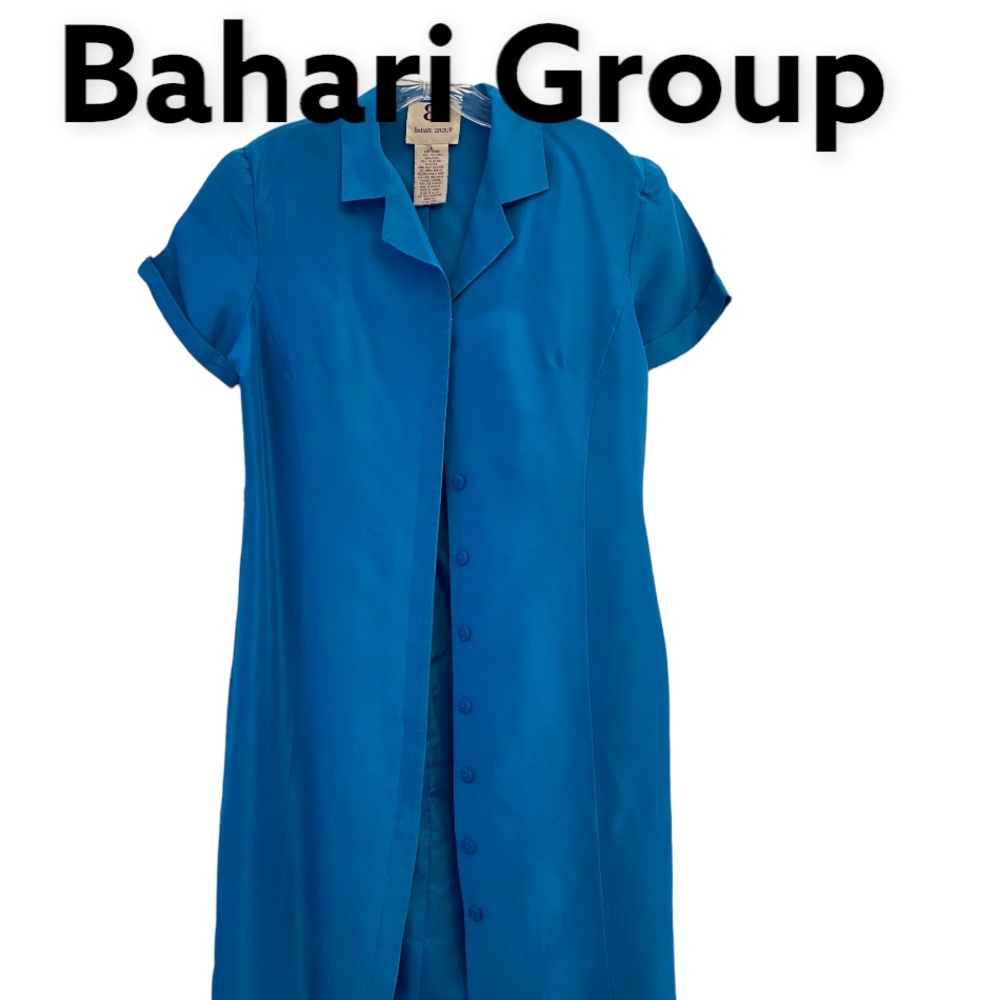 Bahari Group Silk Dress Blue sz 6